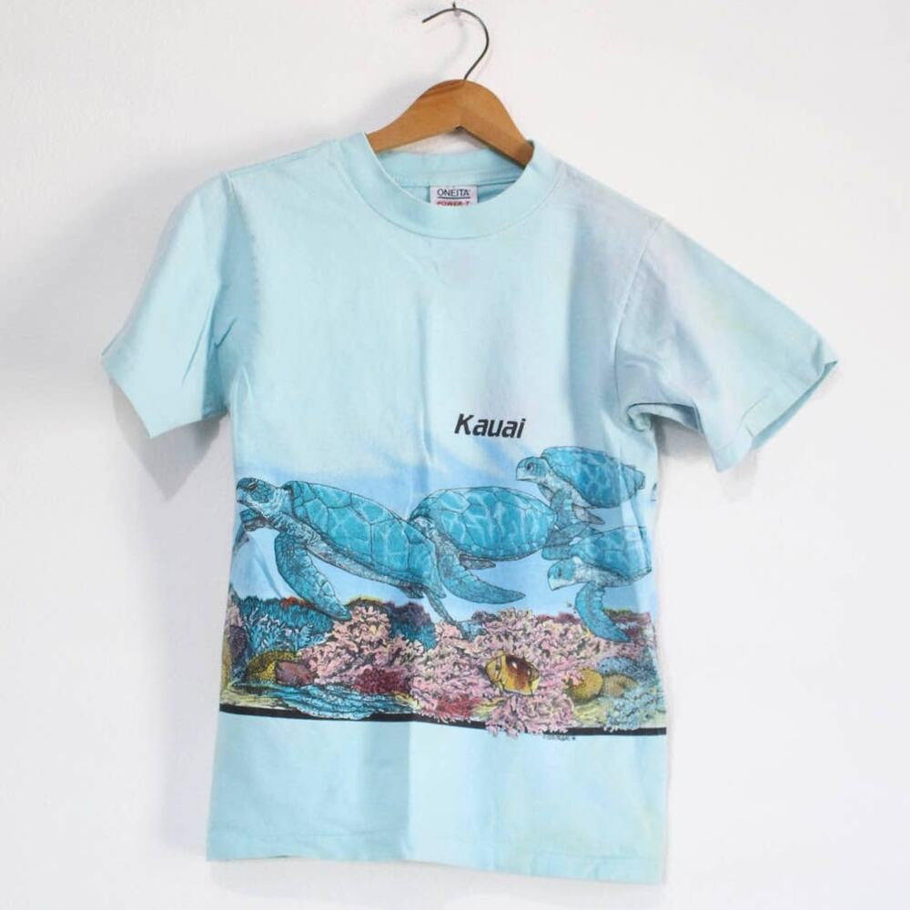 Vintage Kauai Hawaii Sea Turtle T Shirt Small
